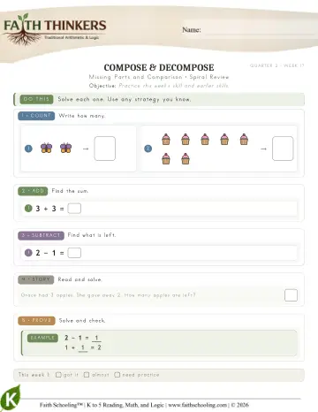 Missing Parts And Comparison (Practice 3)