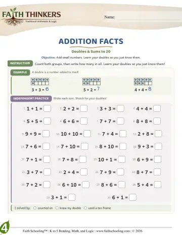 Addition Facts (Practice 3)