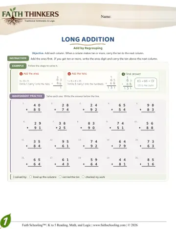 Long Addition (Practice 2)
