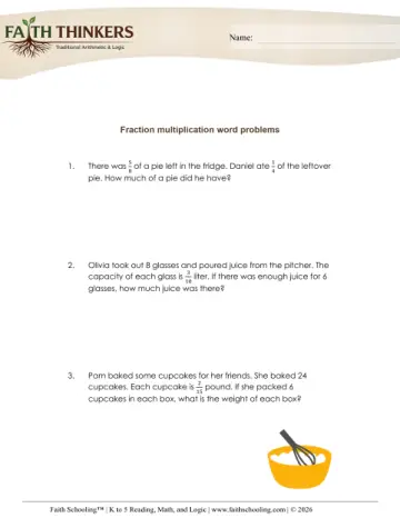 Word Problems Multiplying Fractions 5