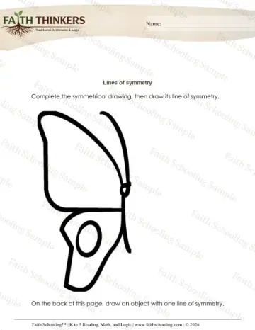 4th Grade math worksheet — Symmetry and Transformations. Geometry Symmetry 6