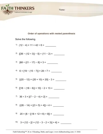 Order Operations 8