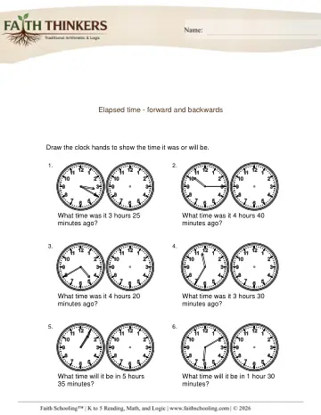 Elapsed Time 5 Minute Increments 1