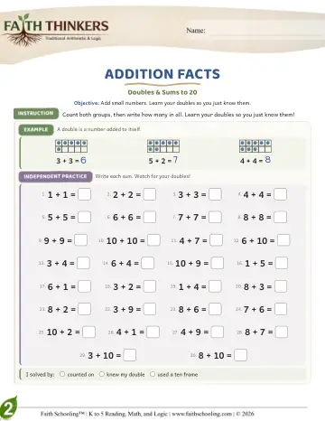 Addition Facts (Practice 2)