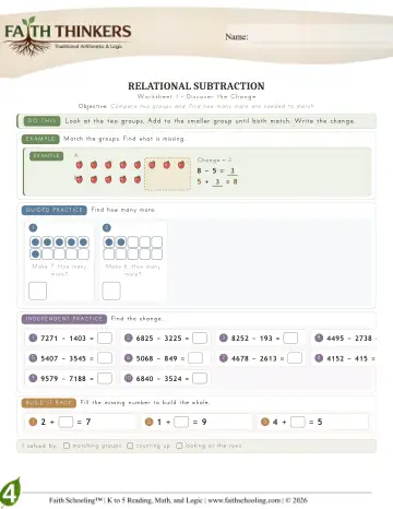 Grade 4 Math: Core Skills — worksheet preview