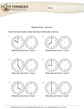 Elapsed Time One Hour 6