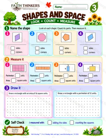 3rd Grade math worksheet — Geometry Practice 5