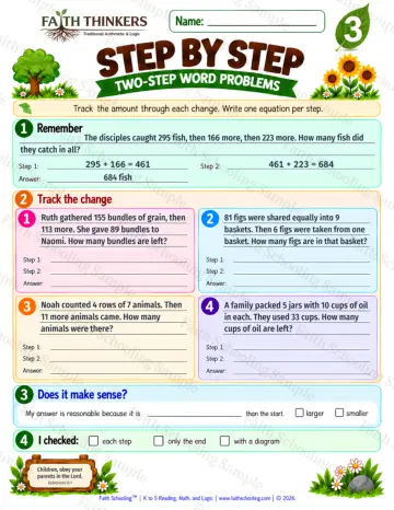 3rd Grade math worksheet — Word Problems Practice 5