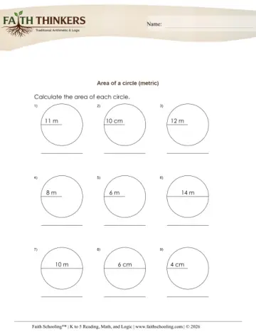 Grade 5 Math: Perimeter Area — worksheet preview