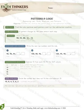 2nd Grade math worksheet — Logic (Practice 6)