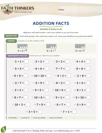 Addition Facts (Practice 3)