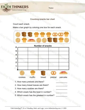 1st Grade math worksheet — Bar Graphs. Bar Charts 3