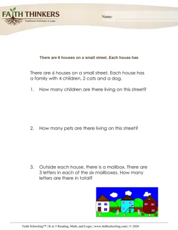 Grade 2 Math: Word Problems — worksheet preview