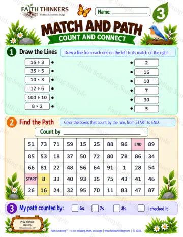 3rd Grade math worksheet — Interactive & Puzzles Practice 9