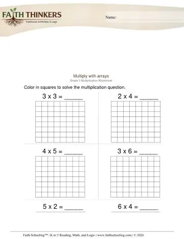 Multiply with Arrays 1
