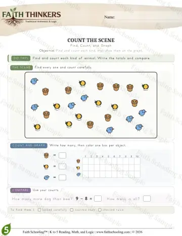 5th Grade math worksheet — Interactive & Puzzles - Countscene (Practice 4)