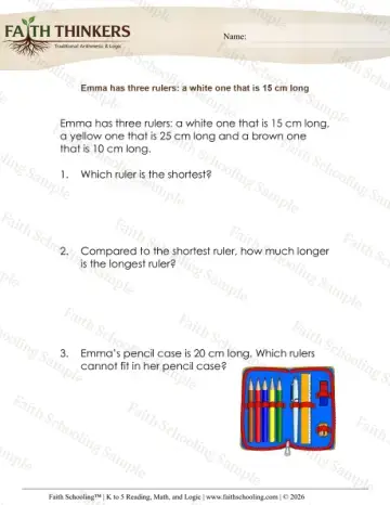 3rd Grade math worksheet — Length and Distance. Length Word Problems Metric 5