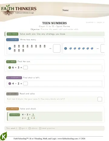 Count 11 To 15 (Practice 3)