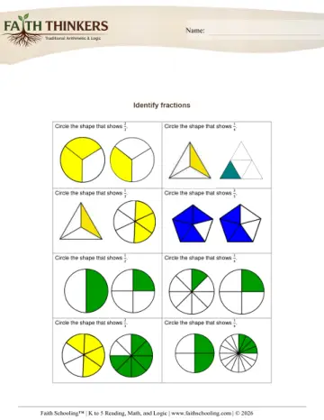 Fractions Identify 10