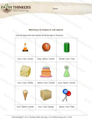 2nd Grade math worksheet — 2D and 3D Shapes. Geometry Identify 3d Shapes 4