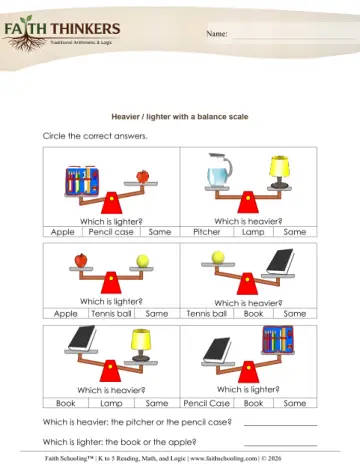 Measurement Scale Heavy Light 2