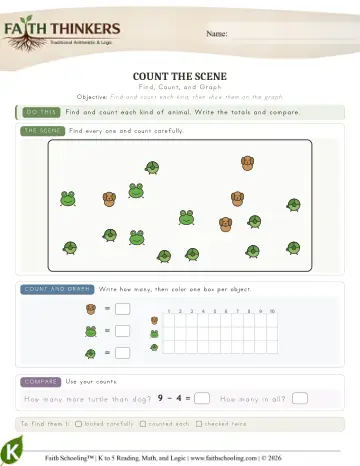 Kindergarten Math: Interactive & Puzzles — worksheet preview
