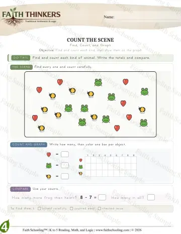 4th Grade math worksheet — Interactive & Puzzles - Countscene (Practice 4)