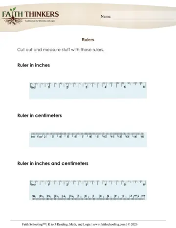 Cut Out Rulers
