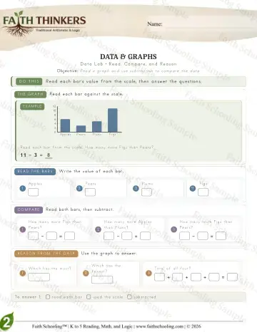 2nd Grade math worksheet — Data (Practice 4)