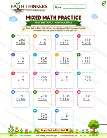 2nd Grade math worksheet — Summer Mixed Practice 8
