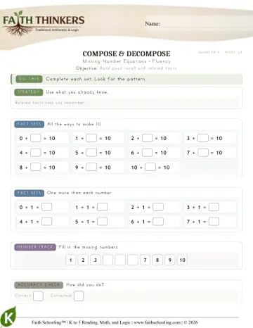 Missing Number Equations (Practice 2)