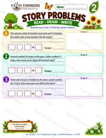 2nd Grade math worksheet — Word Problems Practice 4