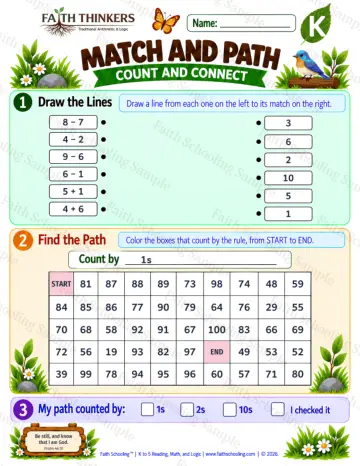 Kindergarten math worksheet — Interactive & Puzzles Practice 9