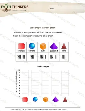 3rd Grade math worksheet — Tally and Frequency Tables. Tally Graph 4