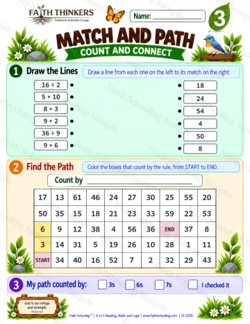 3rd Grade math worksheet — Interactive & Puzzles Practice 5