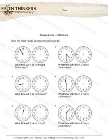 2nd Grade math worksheet — Elapsed Time Forward Hours 10