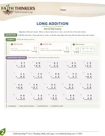 Long Addition (Practice 3)