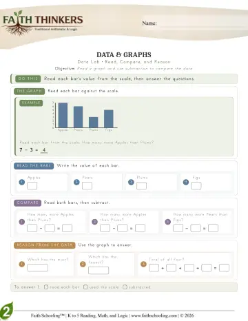 Grade 2 Math: Data — worksheet preview
