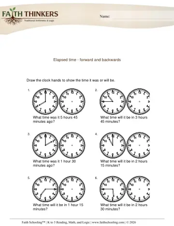 Elapsed Time 15 Minute Increments 1