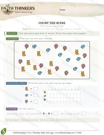 5th Grade math worksheet — Interactive & Puzzles - Countscene (Practice 3)
