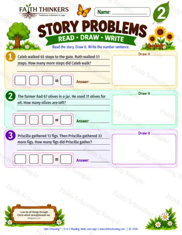 2nd Grade math worksheet — Word Problems Practice 6