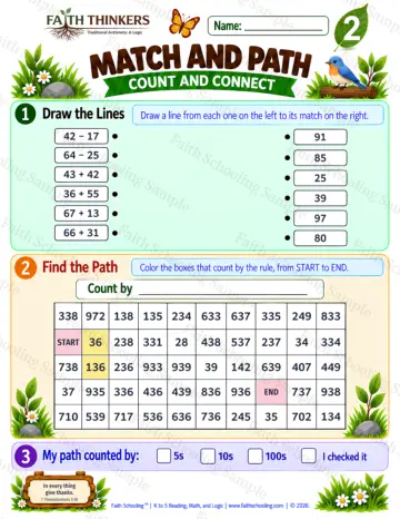 2nd Grade math worksheet — Interactive & Puzzles Practice 7