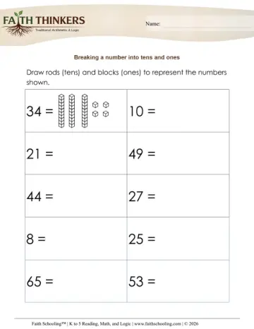 Base Ten Blocks Draw Blocks 1