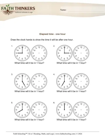Elapsed Time One Hour 5