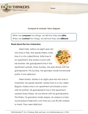 Grade 2 Math: Comparing Numbers — worksheet preview