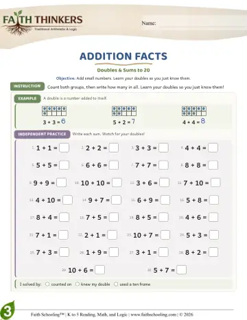 Addition Facts (Practice 2)