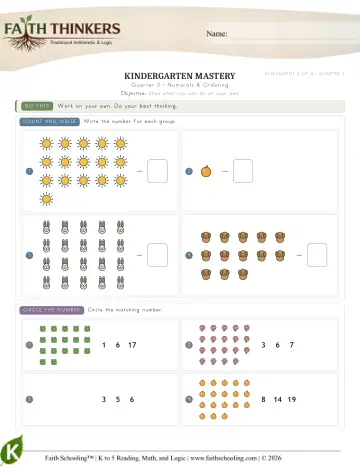 Numerals Ordering 2 (Practice 3)