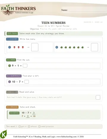 Count 16 To 20 (Practice 3)