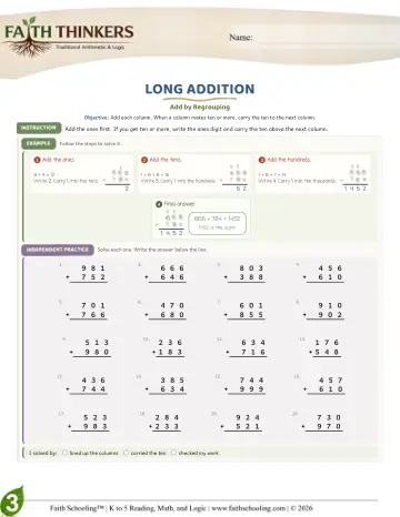Long Addition (Practice 2)