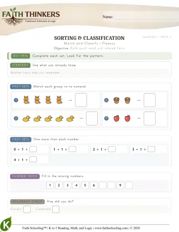 Match And Classify (Practice 2)